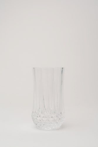 vintage crystal water glass