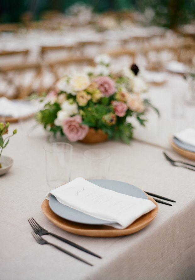 elisa-bricker-charlottesville-virginia-wedding-rentals-mango-wood-charger