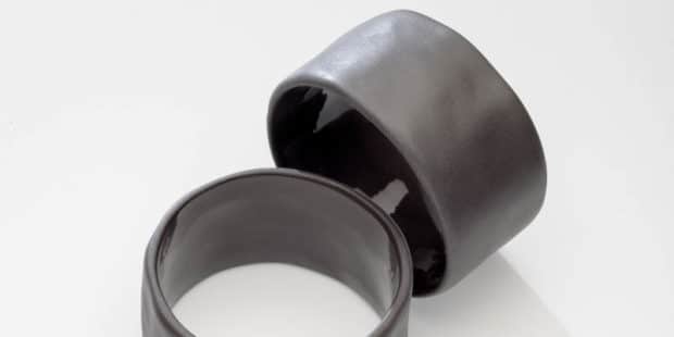 Slate Stoneware Napkin Ring