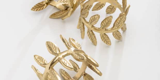 Laurel Leaf Napkin Rings