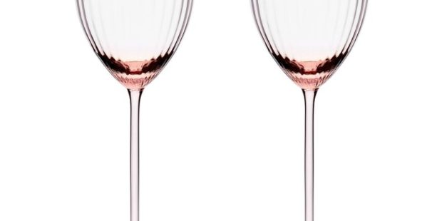 Rose White Wine Glass