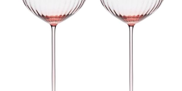 Rose Red Wine Glass