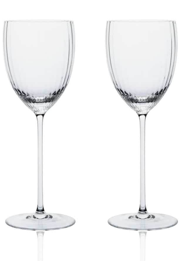 Clear White Wine Glass