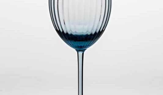 Ocean Blue White Wine Glass