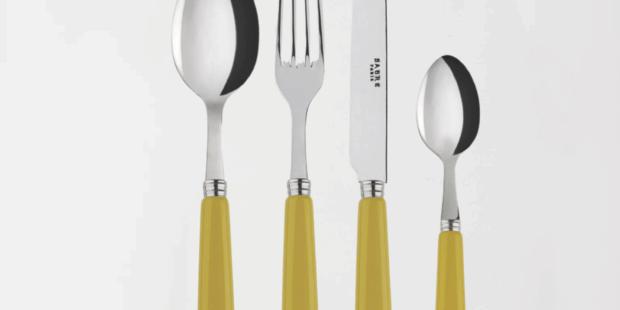 Lyon Flatware in Yellow